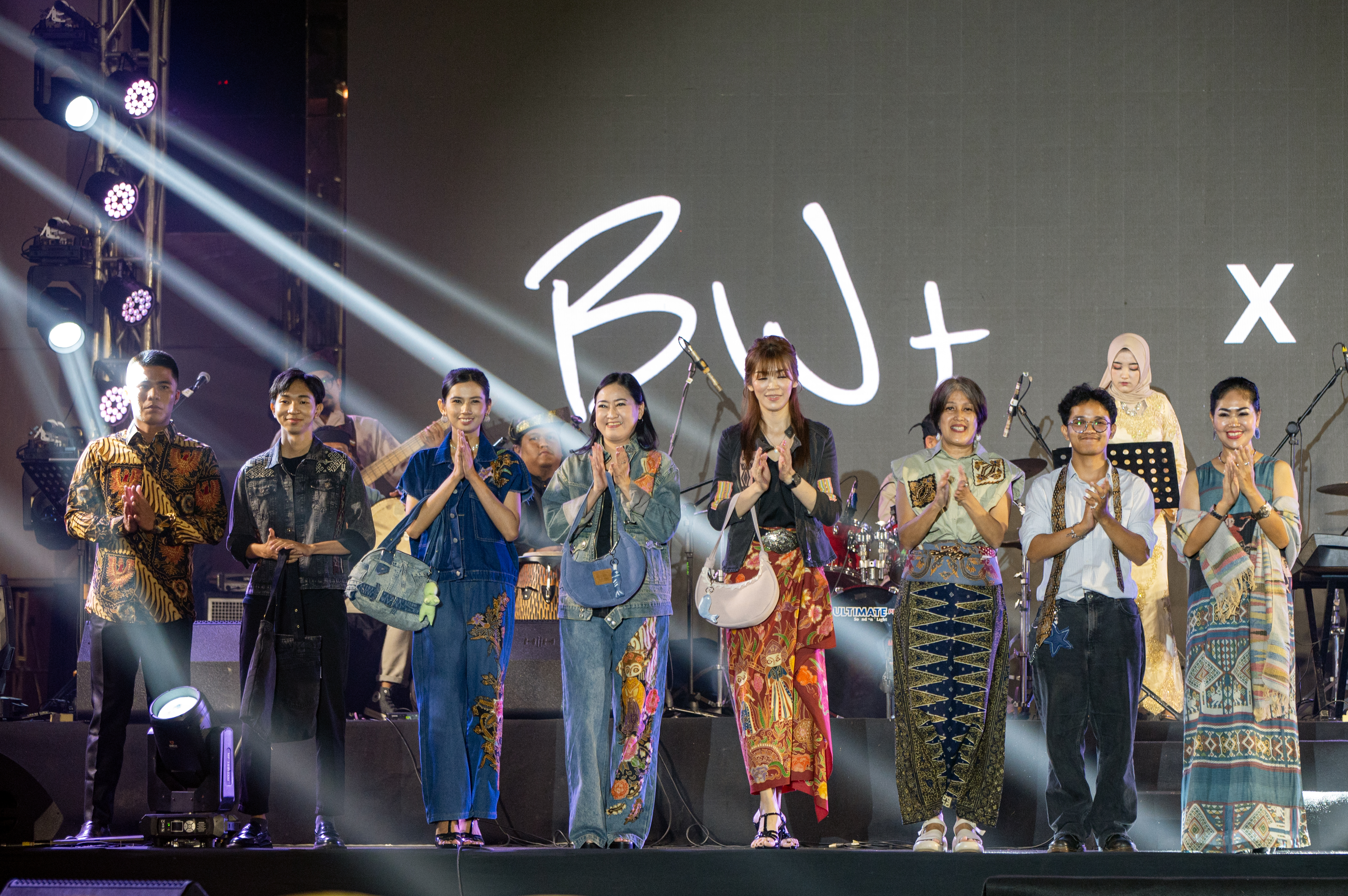 Eco-conscious fashion model